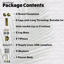 Unlacquered Brass Kitchen Faucet - 8" Bridge Faucet