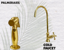 Unlacquered Brass Kitchen Faucet - 8" Bridge Faucet