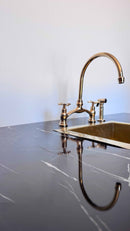 Antique Brass Kitchen Faucet - Unlacquered Brass Kitchen Faucets