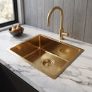 Unlacquered Brass Kitchen Island Sink