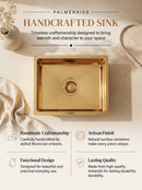 Unlacquered Brass Kitchen Island Sink