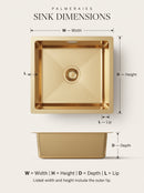 Unlacquered Brass Kitchen Island Sink
