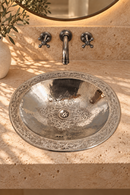 Unlacquered Brass Sink - Oval Bathroom Sink