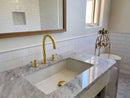 3 Hole Bathroom Faucet - Brass Roman Tub Faucet
