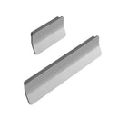Satin Steel "Leaf" Tab Drawer Pulls