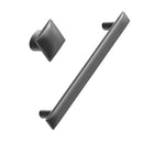 Gun Metal "Flow" T-Bar Cabinet Knob and Drawer Pull