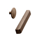 Walnut Wood "Degree" Cabinet Knob and Cup Drawer Pulls