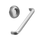 Satin Steel "Vibe" Cup Knob and Drawer Pull