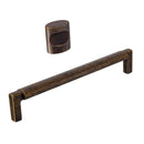 U-Shaped "Florence" Cabinet Knob and Drawer Pulls in Worn Brass