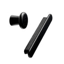 Stained Black Wood "Classis" Cabinet Knob and Drawer Pull