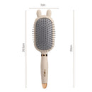 Flexible Detangling Brush – Cute Bunny Design for Smooth Hair