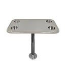 RV Side Tables | RV End Tables - Table Set - 6" Flush Mount Floor Plate / Anti Wobble, Cocktail Design (6 colors)