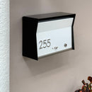 RetroBox Locking Wall Mount Mailbox in TEXTURED MATT BLACK