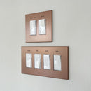 CleanPlate Wall Plate in Copper for Rocker Switches
