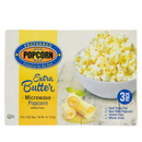 Extra Butter Flavored Microwave Popcorn | Box of 3 | Preferred Popcorn