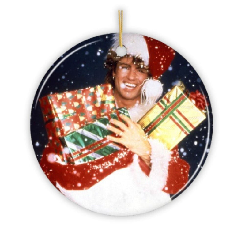 George Michael Christmas Ornament