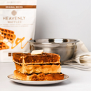 SALE CLOSE DATED | Banana Waffles Mix | Pack of 3 | 13.5 oz | Heavenly Waffles