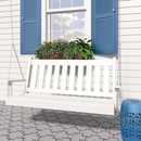 Keystone Amish Co. 5 Foot Franklin Poly Composite Porch Swing, Bright White