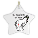 Funny Farting Snowman Ornament