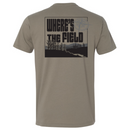 SALE | WTF (Where's The Field) T-Shirt | Warm Gray | Multiple Sizes | Screen Machine