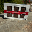 Milk Chocolate Covered Fruitcake Squares | 5.5 oz | 6 Squares Per Box | Beatrice Bakery
