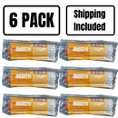 Bison BBQ Peppercheese Summer Sausage | Pack of 6 | 7-8 oz | Shipping Included | Nebraska Bison