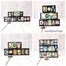 Someone in Nebraska Loves Me Word Block | Multiple Sizes | Letters of Love Designs