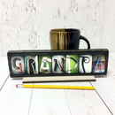 Grandpa Word Block | 6.5" x 1.5" x 1" | Letters of Love Designs