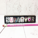 Survivor Word Block | 6.5" x 1.5" x 1" | Letters of Love Designs
