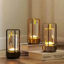 Crystal Lantern | Cordless LED Touch Table & Desk Lamp | Small, Modern