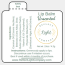 Organic Lip Balm | .15 oz | Multiple Scents | Reflect Light Company