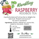 Rambling Raspberry Decaffeinated Tea | 2 Half Gallon Bags | Tea n More