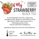 Strawberry Tea | Cold Brew Black Tea | 2 Pitcher Bags | Caffeinated | Tea n More