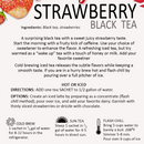 Strawberry Tea | Cold Brew Black Tea | Pack of 2 | Caffeinated | Tea n More