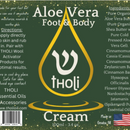 All Natural Aloe Vera Cream | 3.4 oz | Vegan & Made in the USA | tHoli