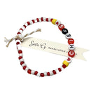 Chiefs Bracelet | Elastic | Colors & Beads Vary | Cute & Stylish | One Size Fits Most | Made in Burwell, NE | Sara G Jewelry