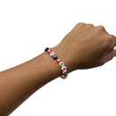 Chiefs Era Bracelet | One Size Fits Most | Colors & Beads Vary | Elastic Fit | Made in Burwell, NE | Sara G Jewelry