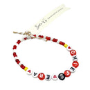 Chiefs Era Bracelet | One Size Fits Most | Colors & Beads Vary | Elastic Fit | Made in Burwell, NE | Sara G Jewelry