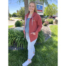 SALE | Nebraska Reflection Collection Zip Up Hoodie | Rust | Multiple Sizes | Screen Machine