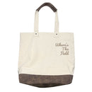 WTF (Where's the Field) Tote Bag | Tan/Brown | Screen Machine
