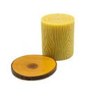 Bees Wax Candle With Wooden Base | 12 oz | Buzz Savories, LLC