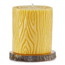 Bees Wax Candle With Wooden Base | 12 oz | Buzz Savories, LLC