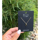 Gold Filled Enamel Heart Necklace | 10" Chain | Multiple Colors | Lux by Leslie