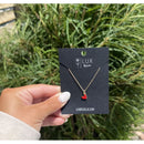 Gold Filled Enamel Heart Necklace | 10" Chain | Multiple Colors | Lux by Leslie
