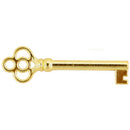 Classic Brass Skeleton Key: Elegance and Functionality for Timeless Style with Notched Bit
