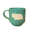 Nebraska Etched Mug | Teal | 17 oz | Springfield Artworks