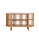 Oak Two Tiered Fluted Shelf