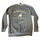 SALE | Nebraska Deer Sweatshirt | Multiple Sizes | Lux by Leslie