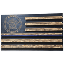 Challenge coin display wood sign