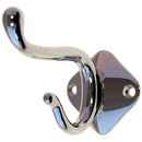 Versatile Brass or Nickel Household Coat Hook with 2 Prongs for Any Room